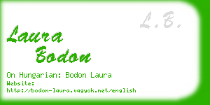 laura bodon business card